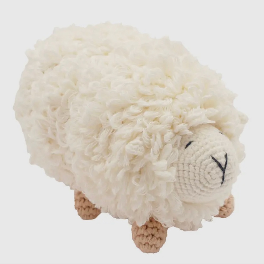 NEW Handmade crochet doll - Mrs Shilly the sheep